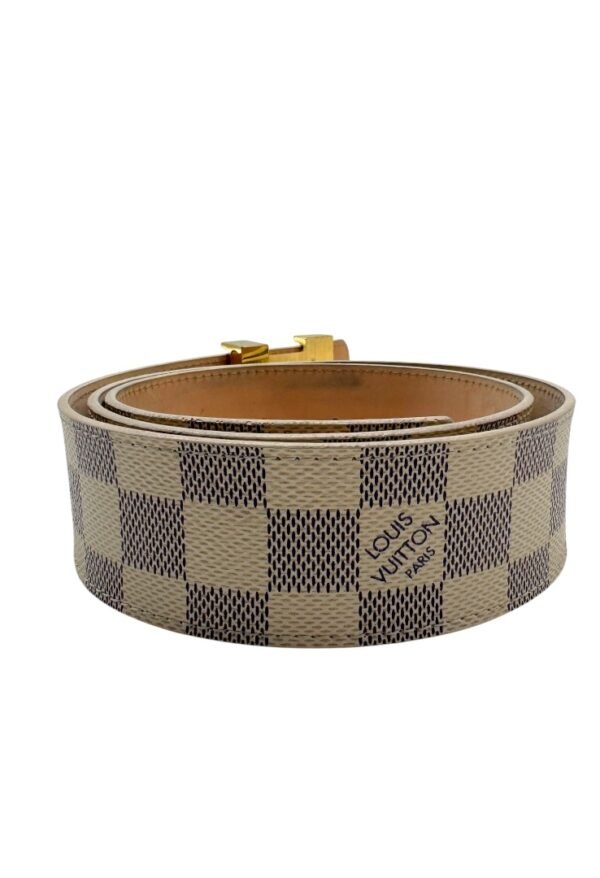 LOUIS VUITTON - DAMIER AZUR LV BELT - Image 7